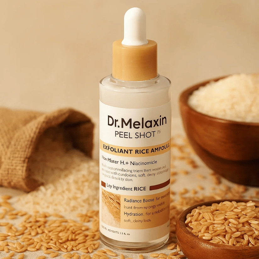 Ampoule de sérum éclat au peeling de riz
