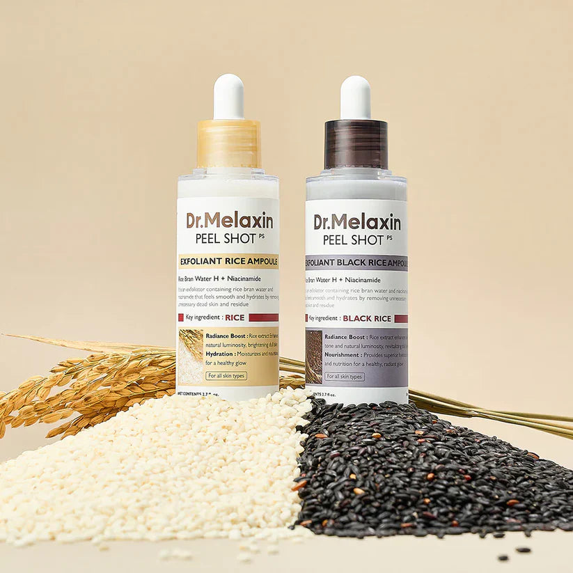 Ampoule de sérum éclat au peeling de riz